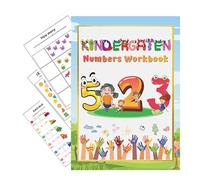 Preschool Learning Book, Writing Workbook, Reading Activity Pad, Interactive Exercises for Kids, Educational Fun for Travel, Home, or Special Needs, 9.45x6.69 In