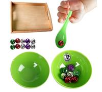 Preschool Sensory Toy Set, Colorful Bell Scooping, with 3cm Sorting Activity Kit, Educational Sensory Training, Interactive Learning Game, Engaging Childhood Stem Play, for Kindergarten and Home Use