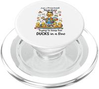 Preschool Teacher Funny Classroom Humor Pre-K Teacher Gift PopSockets PopGrip per MagSafe
