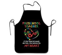 Preschool Teacher If You Think My Hands Are Full Grembiule Cucina Regolabile Grembiule Barbecue Uomo Unisex Grembiuli Da Cuoco Per Cottura Giardinaggio Dolci 52X72Cm
