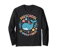 Prescolare è Whaley Grande Carino Balena Oceano Parole Gioco di Parole Pun Maglia a Manica