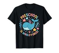 Prescolare è Whaley Grande Carino Balena Oceano Parole Gioco di Parole Pun Maglietta