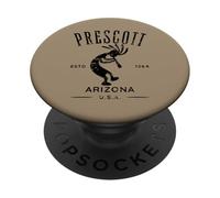 Prescott Arizona Ballando Kokopelli Design Distressed PopSockets PopGrip Adesivo