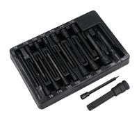 Prese a impatto Torx Star maschio extra lunghe T6 - T70 unità mista 15 pezzi