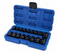 Prese a stella E Torx a impatto femmina E5 - E24 unità da 3/8" e 1/2" set 17 ...