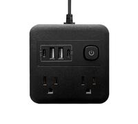 Prese con Porte USB - 8 In 1 Multipresa,Prolunga da 1.8 m con Adattatore, Stazione di Ricarica per Camera Cucina Ufficio Dormitorio