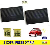 Prese d'aria Fiat 500 Cofano Posteriore Epoca Griglia Nero Auto Rear Per da 2 in