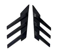 Prese d'aria laterali universali per parabrezza posteriore, decorazione, feritoie per finestrini generali, accessori decorativi per parafanghi esterni Side Window Scoop Feritoie(Glossy Black)