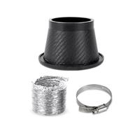 Prese D'aria Per Auto Kit Tubo Aspirazione Aria Fredda Auto Paraurti Anteriore Kit Ingresso Imbuto Aria Turbo Plastica ABS Accessori Raffreddamento Freni(A)