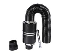 Prese D'aria Per Auto Kit Tubo Flessibile Di Aspirazione Induzione Filtro Aria Fredda In Fibra Di Carbonio Universale Da 3" Per Auto