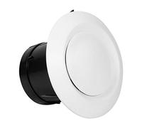 Prese d'aria regolabili, 4 dimensioni Diffusore a soffitto Valvola di alimentazione di scarico Presa d'aria Anemostato Ventilazione Copertura tubo flessibile(75mm)