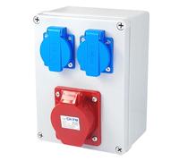 Prese Elettriche da Muro 16A 5P, con Presa Industriale 220V, Scatola di Distribuzione IP44, Interno ed Esterno Quadro Elettrico, per Usine de Machines, Chantier de Construction (1)