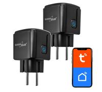 GreenBlue GB735 B Presa WiFi Smart 2x 16A 3840W Timer Misuratore Tuya/Smart Life