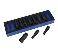 Prese metriche a impatto profondo da 1/2 pollice 6 lati 10 mm - 24 mm 10 pz