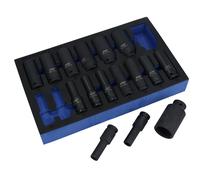 Prese metriche a impatto profondo da 1/2 pollice 6 lati 10 mm - 32 mm 16 pz