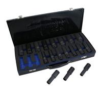 Prese metriche a impatto profondo da 1/2 pollice 6 lati 10 mm - 32 mm 18 pezzi