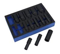 Prese metriche a impatto profondo da 1/2 pollice 6 lati 13 mm - 32 mm 13 pz