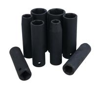 Prese metriche a impatto profondo da 3/8 pollici 6 lati 8 mm - 19 mm set da 8...