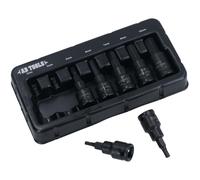 Prese metriche esagonali per chiavi a brugola 3/8" unità con impatto corto St...