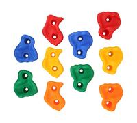 Prese per Arrampicata su Roccia, Rocce da Arrampicata in Plastica Colorata, Prese con Superficie Strutturata con Design per Bambini, Set da 10 Pezzi per Attrezzature per Parchi Giochi