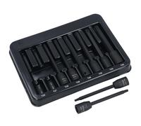 Prese per punte a percussione Torx Star extra lunghe T25 - T60 110 mm set da ...