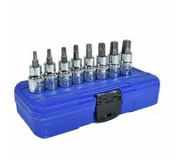 Prese per punte maschio Torx Star da 1/2" T27 - T70 set da 8 pezzi di Bergen