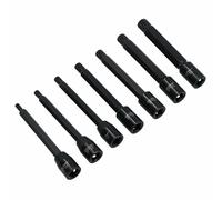 Prese per punte spline maschio a impatto extra lunghe 3/8" unità M5 - M14 7 pz