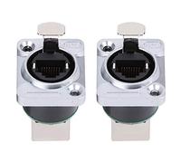 Prese RJ45 Connettori Angolari Isolati e Ignifughi, 2 Pezzi Jack Connettore Retto Spina Aeronautica YT-RJ45, Accessori per Cablaggio di Rete