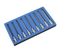 Prese Torx / Star Bit 1/2" unità 9 pezzi T27 - T70 profondità di BERGEN AT828