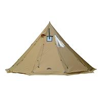 Preself 4~6 persone Tipi Hot Tent T3 XL con finestra schermo, altezza 8' 6" 2.6m, diametro 15' 4.6m, per stufa a legna Bushcraft famiglia campeggio caccia pesca tenda
