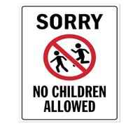 Presence Unwelcome Apology Metal Sign 12x8 Inch