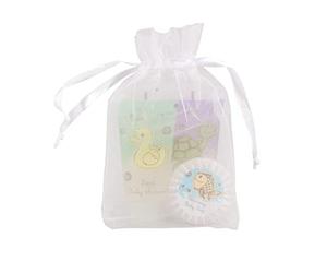 PRESENT-MORE - Set Cortesia 15 Ospiti For Babies - Fragranza Bubble - Contiene: Shampoo, Gel Doccia, Crema Corpo e Sapone - Made in Italy - Per Hotel e B&B