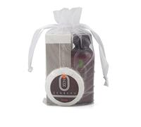 PRESENT-MORE - Set Cortesia 15 Ospiti Zenzero - Fragranza Zenzero e Limone - Contiene: Shampoo Doccia, Sapone e Cuffia - Per Hotel e B&B