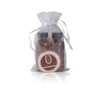 PRESENT-MORE - Set Cortesia 15 Ospiti Zenzero - Fragranza Zenzero e Limone - Contiene: Shampoo, Gel Doccia, Sapone e Cuffia - Per Hotel e B&B