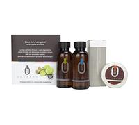 PRESENT-MORE - Set Cortesia 20 Ospiti Zenzero - Fragranza Zenzero e Limone - Contiene: Shampoo, Gel Doccia, Sapone e Cuffia - Per Hotel e B&B