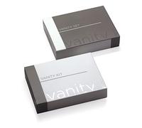 PRESENT-MORE - Vanity Set 250 Pezzi - Linea Smart - Kit con Dischi Struccanti, Limetta per Unghie e Cotton Fioc - Packaging Ecologico in Scatoletta Riciclabile - Ideale per Hotel e B&B
