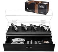 Presenta i tuoi coltelli con The Knife Deck - Vetrina Premium per 6 coltelli - Regalo di compleanno per uomini - Cassetto per accessori - Portacoltelli in legno