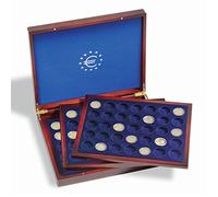 Leuchtturm 303369 Cassetta per 105 Monete Commemorative e da Collezione da 2 Euro in Capsule - Cassetta per Monete con 3 Inserti