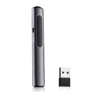Presentatore 2 in 1, Presentatore Wireless, Puntatore Wireless per Presentazioni con Collegamento Ipertestuale e Controllo del Volume, Presentatore con Puntatore Laser, Presentatore PowerPoint per Win