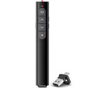 Presentatore 2 in 1, USB e presentazione di tipo C, puntatore senza fili per presentazioni con collegamento ipertestuale e controllo del volume, PowerPoint presenter per Window/Linux/PowerPoint