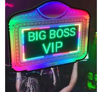Presentatore per Bottiglie da Club a LED, Modifica il messaggio in base a, testo personalizzato for presentatore di bottiglie su schermo LED, for night club, insegne di club con scatola luminosa for c