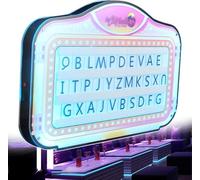 Presentatore per Bottiglie da Club a LED, Presentatore di bottiglie con logo con luce colorata | Il display del segno di servizio illumina il cartellone pubblicitario della lettera a colori