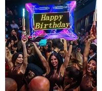 Presentatore programmabile della lettera di APP LED di servizio della bottiglia del night club, esposizione di scorrimento leggera del bordo di messaggio