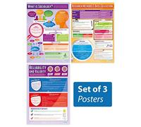 Presentazione ai poster di sociologia - Set di 3 | Poster di Sociologia | Carta lucida laminata misura 850 mm x 594 mm (A1) | Poster di classe Sociologia | Schede educative by Daydream Education