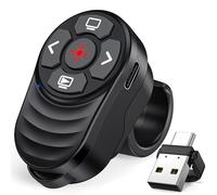 Presenter USB C, 2.4 GHz, puntatore per presentazioni, telecomando PowerPoint 2 in 1via USB A & USB C ricevitore, presentazioni per Windows 7/8/10/Mac/Linux/Android/PowerPoint