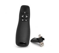 Presenter Wireless USB C, Telecomando PowerPoint con Puntatore Laser Rosso | Ricevitore USB-A/USB-C 2 in 1, 2,4 GHz, portata >30 m, cambio slide, schermo intero, schermo nero e laser rosso