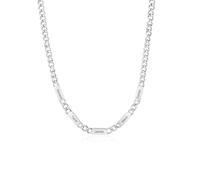 Presentimental Collana Personalizzata con 1-5 Nomi per Uomo Donna in Acciaio inossidabile Catena Cubana 6 mm Regolabile Regalo per Compleanni Anniversari Festa del papà Natale (Argento-5 nome)