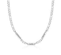 Presentimental Collana Personalizzata con 1-5 Nomi per Uomo Donna in Acciaio inossidabile Catena Cubana 6 mm Regolabile Regalo per Compleanni Anniversari Festa del papà Natale (3 nome)