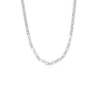 Presentimental Collana Personalizzata con 1-5 Nomi per Uomo Donna in Acciaio inossidabile Catena Cubana 6 mm Regolabile Regalo per Compleanni Anniversari Festa del papà Natale (Argento-6 nome)