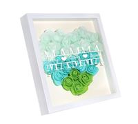 Presentimental Regalo Festa Della Mamma Regali per la mamma Cornici Personalizzato con Nome Fiore di Rosa 8x8 Portafoto Album